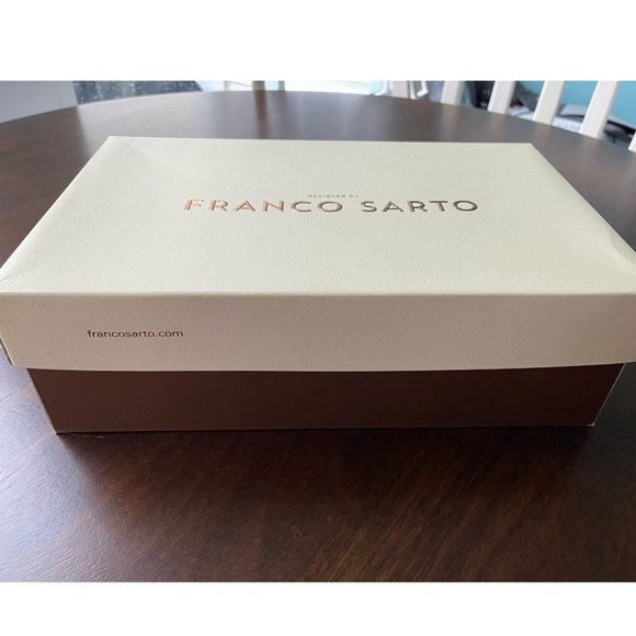 FRANCO SARTO Taupe Leather 2.75" Heel Loafer Shoes Slip On Size 8.5 M NEW IN BOX - Picture 12 of 12